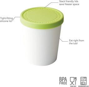 img 3 attached to Tovolo Pistachio Sweet Treat Ice Cream Tub: Stackable, Tight-Fitting for Improved SEO