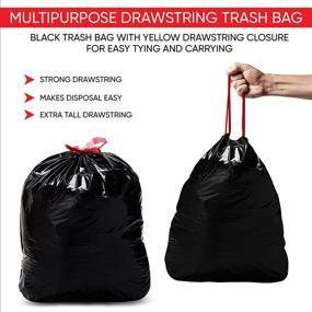 img 3 attached to Drawstring Capacity Plastic Multipurpose Heavy Duty