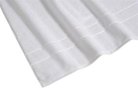 img 3 attached to Pack of 6 AmazonCommercial Turkish Cotton Bath Towels - 30 x 56 Inches, 650 GSM, White