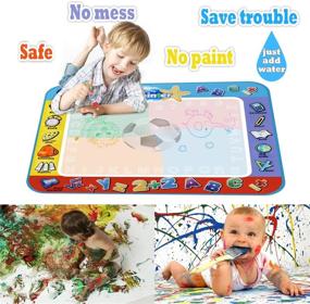 img 2 attached to 🎨 Alago Toddler Painting Set with Coloring Materials