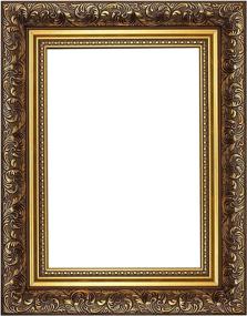 img 1 attached to 🖼️ Ornate Swept Antique Style French Baroque Picture Frame - 14"x11" Gold - High-Quality Memory Box