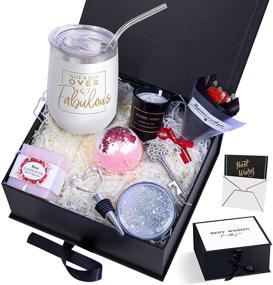 img 4 attached to 🎁 Deluxe White Spa Gifts Box - Perfect Birthday Surprises for Women: Wife, Mom, Sister, Girlfriend, Best Friend! An Array of Thank You Gifts within this Wine Cup - Inspirational Treasures for Coworkers, Friends!