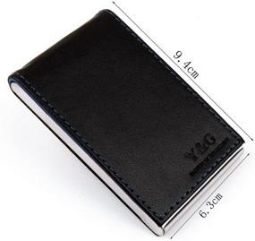 img 3 attached to Stylish Men's Wallets, Card Cases & Money Organizers: U F 037 Synthetic Leather Stainless Elegant Accessories