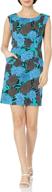 👗 stylish & convenient: plenty by tracy reese women's vanessa printed dress with pockets logo