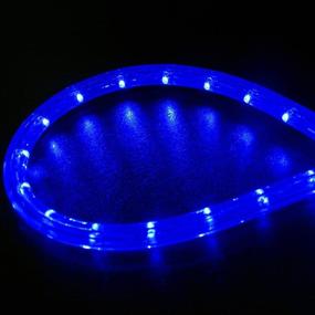 img 1 attached to 🔵 WYZworks Blue LED Extendable Rope Lights - 150ft Length, 1/2" Thickness, Pre-Assembled - 10ft, 25ft, 50ft, 100ft Options - ETL Certified for Christmas Holiday Decoration Lighting