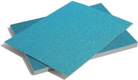 img 1 attached to Sparkle and Shine with 24 Pack of Blue Glitter Cardstock Paper for DIY Crafts and Art Projects!