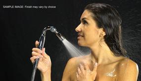 img 2 attached to 🚿 Enhance your Shower Experience with High Sierra's Durable Metal Handheld Shower Head Kit – Slip-Free Grip and Oil Rubbed Bronze Finish. Includes 72-Inch Metal Hose and Holder.