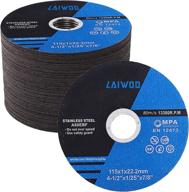 laiwoo 4-1/2 cut-off wheels: 50-pack metal & stainless steel cutting discs for angle grinder - general purpose thin metal cutting disc grinder logo