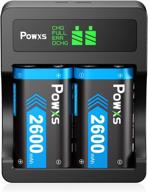 🔋 powxs xbox one/xbox series x,s rechargeable battery pack kit - 2x2600mah high capacity rechargeable batteries with charger - compatible with xbox one/xbox one s/xbox one x and more logo