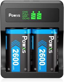 img 4 attached to 🔋 POWXS Xbox One/Xbox Series X,S Rechargeable Battery Pack Kit - 2x2600mAh High Capacity Rechargeable Batteries with Charger - Compatible with Xbox One/Xbox One S/Xbox One X and more