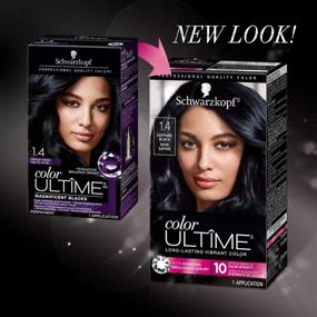 img 2 attached to Schwarzkopf Color Ultime Hair Color 🔵 Cream, Sapphire Black 1.4 oz (Packaging May Vary)