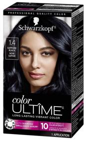 img 4 attached to Schwarzkopf Color Ultime Hair Color 🔵 Cream, Sapphire Black 1.4 oz (Packaging May Vary)