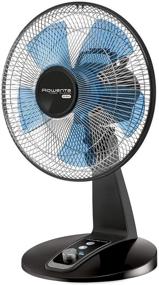 img 3 attached to Rowenta VU2631 Turbo Silence Table Fan: Powerful 4-Speed Portable Fan with User-Friendly Turn Dial