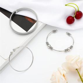 img 2 attached to 25-Piece Shiny Bangle Bracelet Set for Women - Adjustable & Giftable Bracelets for Girls