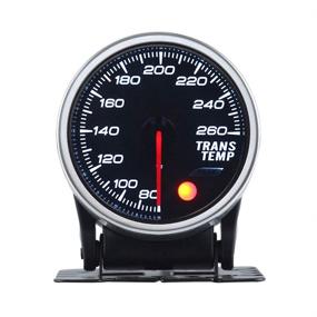 img 3 attached to 🌡️ KET 2-Inch Smoke Lens Analog Gearbox Temp Gauge for Transmission, 80-260°F Universal Car Accessory