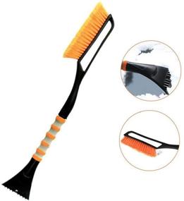 img 4 attached to 🧊 Jsdoin 27-Inch Snow Brush with Detachable Ice Scraper for Windshield - Ergonomic Foam Grip