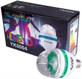 img 3 attached to 3-Pack E26 Disco Light Bulb - Rotating RGB Party Light Lamp with LED 🎉 Strobe Bulb, Multi Crystal Disco Bulb for Disco Birthday Party, Club, Bar, Karaoke, Halloween, Christmas