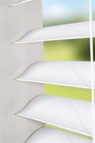 img 2 attached to Calyx Interiors Cordless Vinyl Blinds, 34x60, White - A04CS41340600