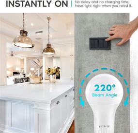 img 3 attached to 💡 A19 LED GU24 Light Bulb by Luxrite - Enhancing Industrial Electrical Lighting Components