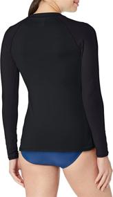 img 2 attached to 👚 UPF 50+ Long Sleeve Rashguard for Women - Body Glove Women's Smoothies Sleek Solid