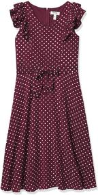 img 4 attached to Speechless Girls Polka Crepe Dress Girls' Clothing