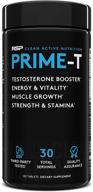 rsp testosterone booster for men: prime t (120 caps) - maximize free testosterone, boost lean muscle growth, enhance strength, stamina & healthy sleep! logo