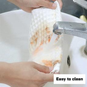 img 2 attached to 🧽 GM Home 6 PCS Waffle Weave Microfiber Cleaning Cloths: Ultra Absorbent & Fast Drying Dish Clothes for Kitchen and Dishes, Premium Quality!