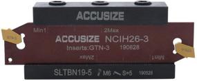 img 1 attached to 🔪 AccusizeTools 0.75-дюймовый NCIH26-4 Самозамок 2410-0013: Высокоточный промышленный режущий инструмент.