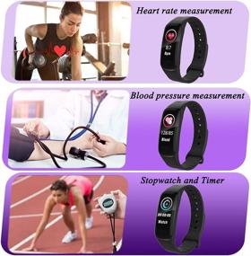 img 2 attached to 🏋️ Ultimate Fitness Tracker: Smart Watch with Body Temperature, Heart Rate & Blood Pressure Monitoring, Sleep Health Monitor, Pedometer & Step Calorie Counter - Activity Tracker for Kids, Women & Men