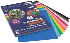 img 3 attached to 🎨 Riverside 3D Construction Paper: 10 Assorted Colors, 9x12, 50 Sheets - Vibrant Craft Paper for Stunning 3D Creations