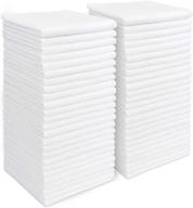 🧽 aidea microfiber cleaning cloths white-50pk: superior absorption, lint-free, scratch-free, streak-free cleaning towels (11.5in.x 11.5in.) logo