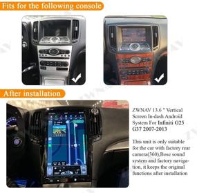 img 3 attached to Android 9.0 Tesla Car Stereo for Infiniti G37 G25 2007-2013, Car GPS Navigation Head Unit with DSP, HDMI Output, Carplay/Android Auto/Bluetooth 5.0 Support (4G RAM 128GB ROM PX6)