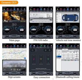 img 2 attached to Android 9.0 Tesla Car Stereo for Infiniti G37 G25 2007-2013, Car GPS Navigation Head Unit with DSP, HDMI Output, Carplay/Android Auto/Bluetooth 5.0 Support (4G RAM 128GB ROM PX6)