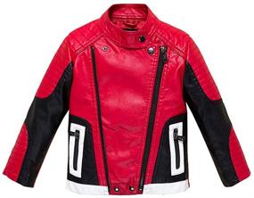 img 4 attached to 🧥 Budermmy Leather Motorcycle Jackets: Stylish Toddler Boys' Clothing & Coats