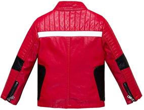 img 2 attached to 🧥 Budermmy Leather Motorcycle Jackets: Stylish Toddler Boys' Clothing & Coats