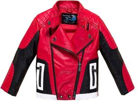 img 3 attached to 🧥 Budermmy Leather Motorcycle Jackets: Stylish Toddler Boys' Clothing & Coats