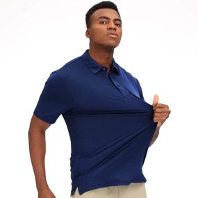 img 3 attached to Talanes Golf Polo Shirt for Men