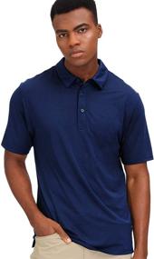 img 2 attached to Talanes Golf Polo Shirt for Men