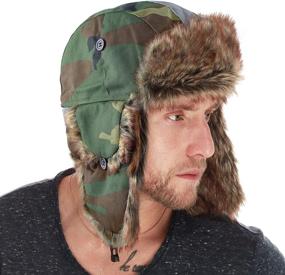 img 4 attached to 🧢 Enhance Safety and Style with Reflective Aviator Trapper Trooper Woodland Boys' Accessories for Hats & Caps
