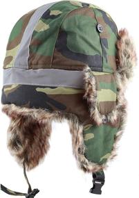 img 3 attached to 🧢 Enhance Safety and Style with Reflective Aviator Trapper Trooper Woodland Boys' Accessories for Hats & Caps