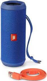 img 4 attached to 🔵 JBL Flip 3: Водонепроницаемая портативная колонка с Bluetooth в синем цвете - Must-Have для любителей музыки