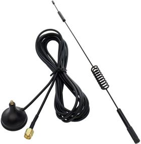 img 2 attached to 📡 Shopcorp GSM Omni Directional Spring Antenna - SMA Male Connector, 3ft Cable, Magnetic Base - 3G 4G LTE Bands, 12dBi Gain, 698-960/1710-2700MHz