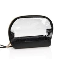 💼 compact clear travel makeup bag: tsa approved toiletry & cosmetic pouch logo