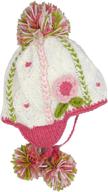 🧣 stay warm in style with chaos earflap beanie hibiscus junior girls' accessories for cold weather logo