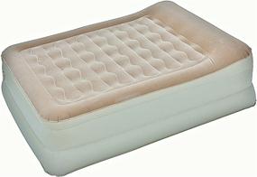 img 1 attached to 🛏️ AirCloud MAB-401 Majestic 19-Inch High Butterscotch French Vanilla Inflatable Air Bed, Full - Supreme Comfort and Convenience for a Restful Sleep