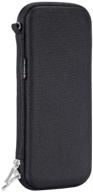 прочный переносной футляр для карандашей idream365: стильный пенал для взрослых - черный. логотип