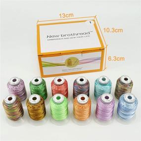 img 3 attached to 🧵 Enhance Your Sewing Masterpieces with New Brothread Variegated Polyester Embroidery Sewing