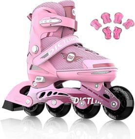 img 4 attached to DICTUMOTION Illuminating Kids，Adjustable Outdoor Women，Roller