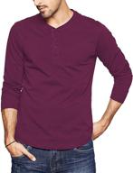 get classy with lecgee henley sleeve regular t shirts: shop men's clothing and shirts logo