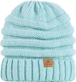 img 1 attached to Stay Cozy and Stylish this Winter with PAGE ONE Women's Warm Cable Knit Beanie